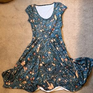 William Morris midi dress